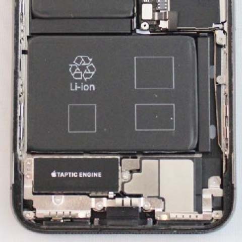 iPhoneXのバッテリー