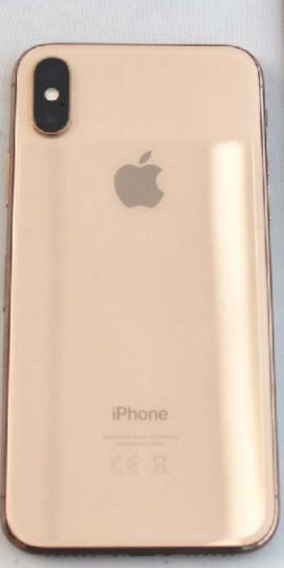 iPhoneX Gold(ゴールド)の背面写真